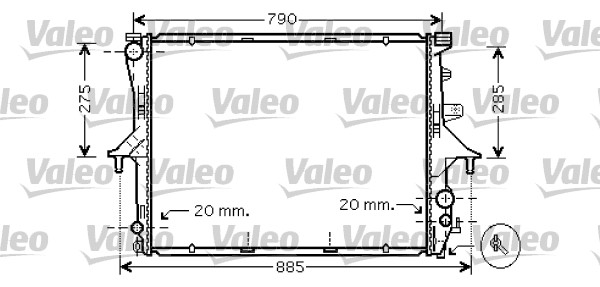 VALEO Vízhűtő 734739_VALEO