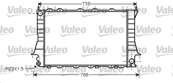 VALEO Vízhűtő 734751_VALEO