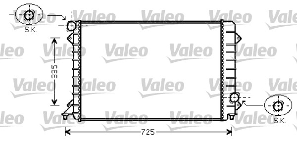 VALEO Vízhűtő 734754_VALEO