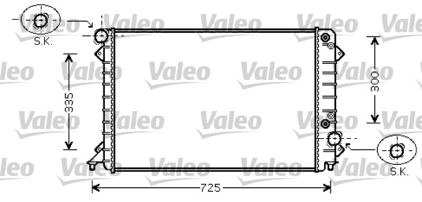 VALEO Vízhűtő 734755_VALEO