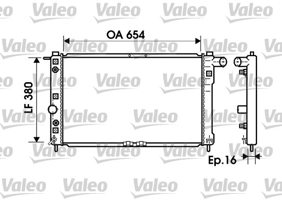 VALEO Vízhűtő 734765_VALEO