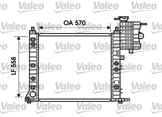 VALEO Vízhűtő 734806_VALEO