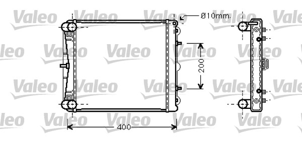 VALEO Vízhűtő 734827_VALEO