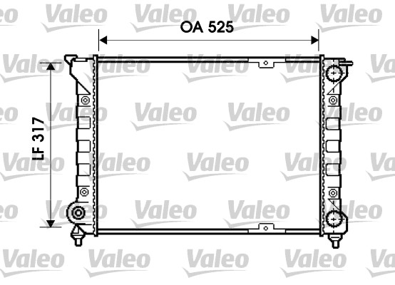 VALEO Vízhűtő 734853_VALEO