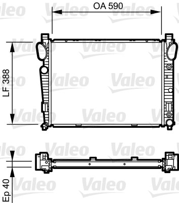 VALEO Vízhűtő 734855_VALEO