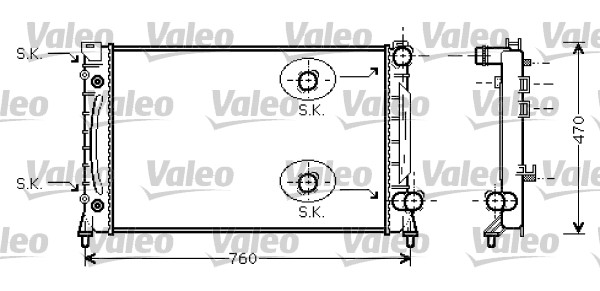 VALEO Vízhűtő 734859_VALEO