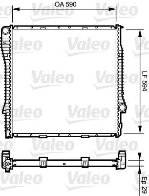 VALEO Vízhűtő 734895_VALEO