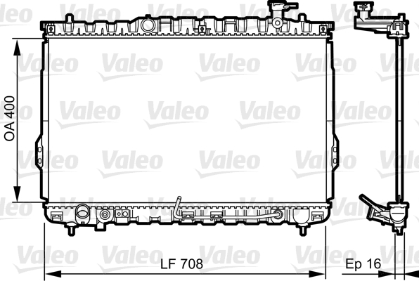 VALEO Vízhűtő 734909_VALEO