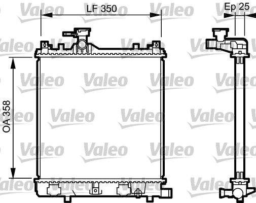 VALEO Vízhűtő 734917_VALEO