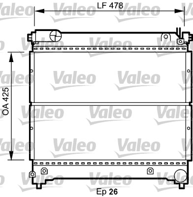 VALEO Vízhűtő 734918_VALEO