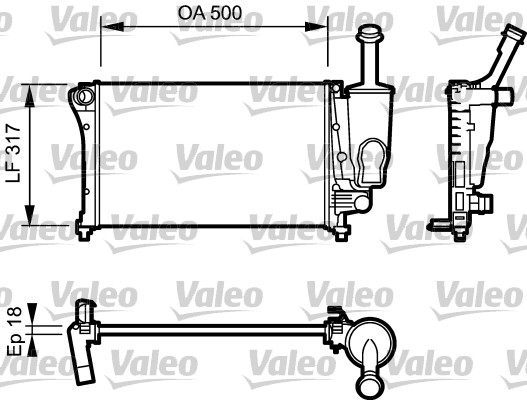 VALEO Vízhűtő 734923_VALEO