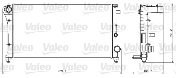 VALEO Vízhűtő 734924_VALEO