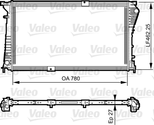 VALEO Vízhűtő 734931_VALEO