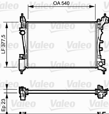 VALEO Vízhűtő 735042_VALEO