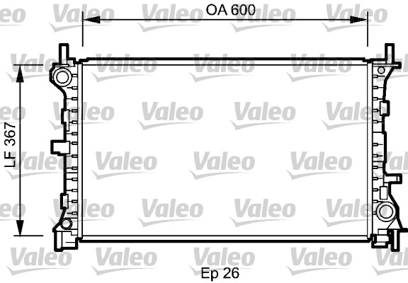 VALEO Vízhűtő 735046_VALEO