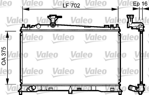 VALEO Vízhűtő 735053_VALEO