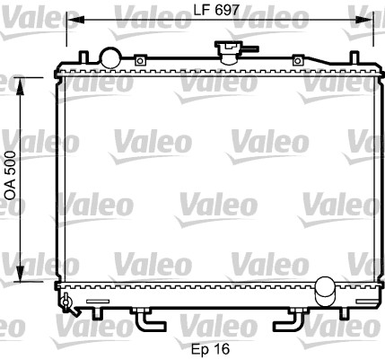 VALEO Vízhűtő 735059_VALEO