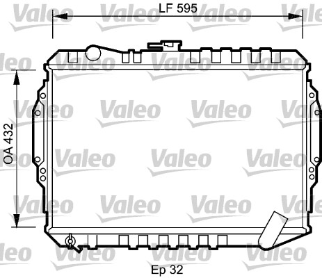 VALEO Vízhűtő 735060_VALEO