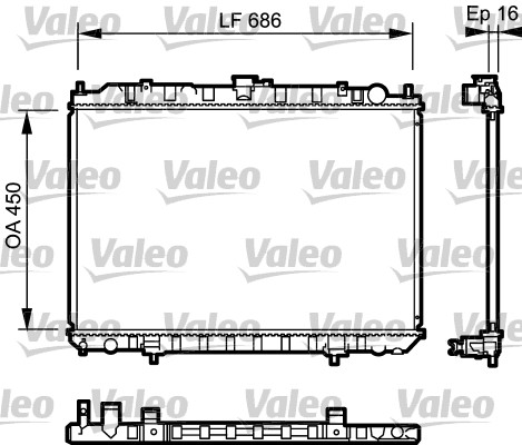 VALEO Vízhűtő 735062_VALEO