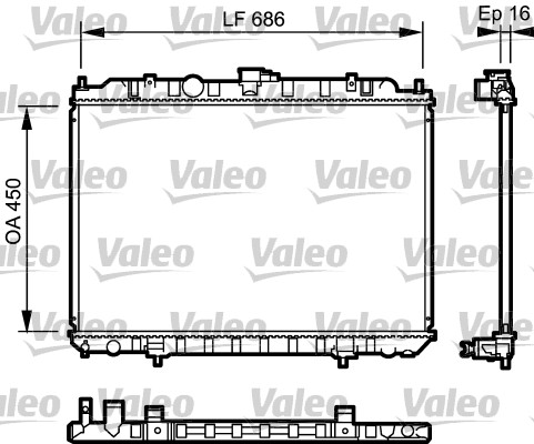 VALEO Vízhűtő 735063_VALEO