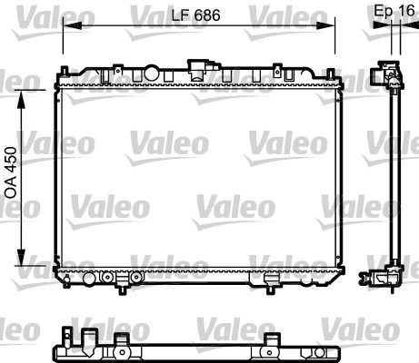 VALEO Vízhűtő 735064_VALEO