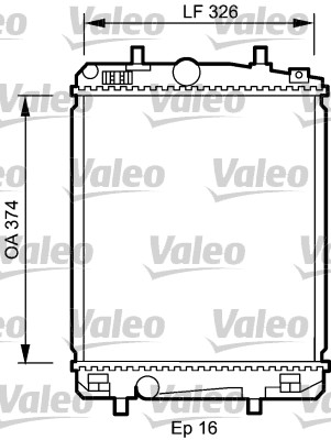 VALEO Vízhűtő 735070_VALEO