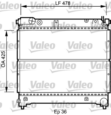 VALEO Vízhűtő 735073_VALEO