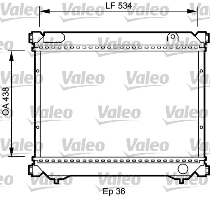 VALEO Vízhűtő 735074_VALEO