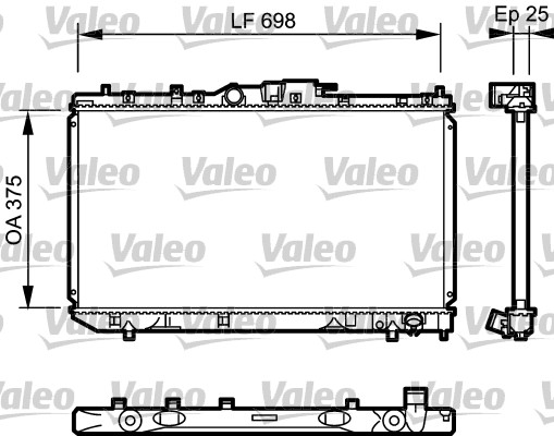 VALEO Vízhűtő 735075_VALEO