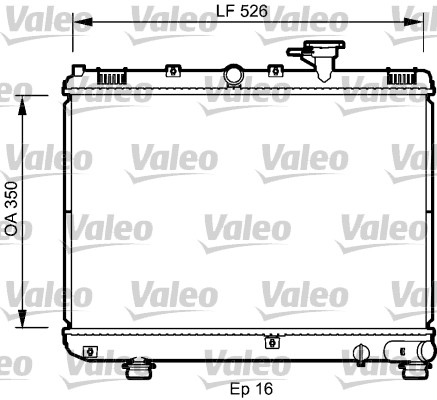 VALEO Vízhűtő 735077_VALEO