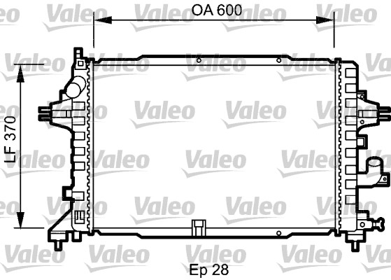 VALEO Vízhűtő 735080_VALEO