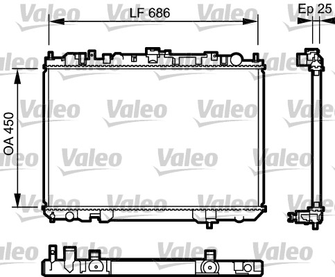 VALEO Vízhűtő 735081_VALEO