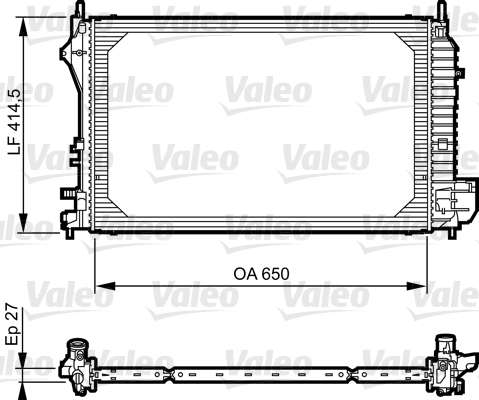 VALEO Vízhűtő 735083_VALEO