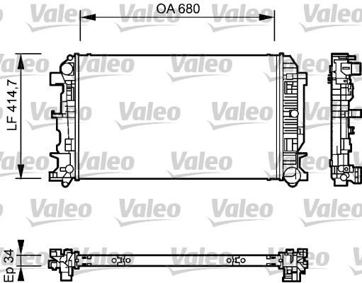 VALEO Vízhűtő 735084_VALEO