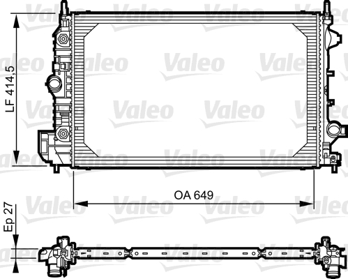 VALEO Vízhűtő 735086_VALEO