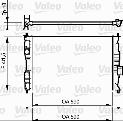 VALEO Vízhűtő 735118_VALEO