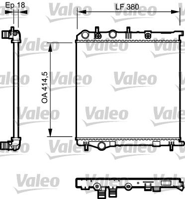 VALEO Vízhűtő 735125_VALEO