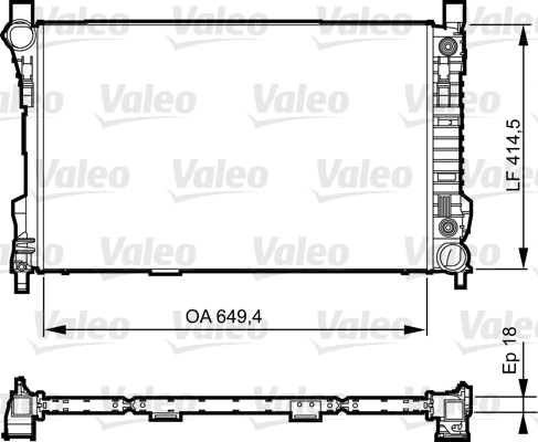 VALEO Vízhűtő 735144_VALEO