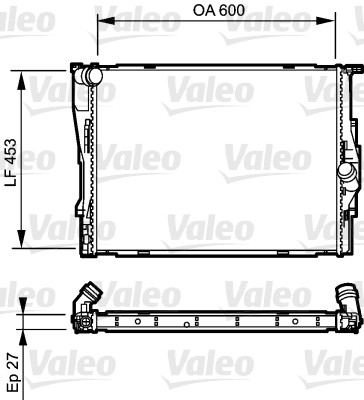 VALEO Vízhűtő 735166_VALEO