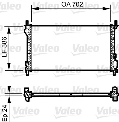 VALEO Vízhűtő 735167_VALEO