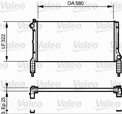 VALEO Vízhűtő 735172_VALEO