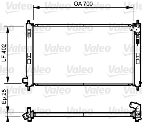 VALEO Vízhűtő 735200_VALEO