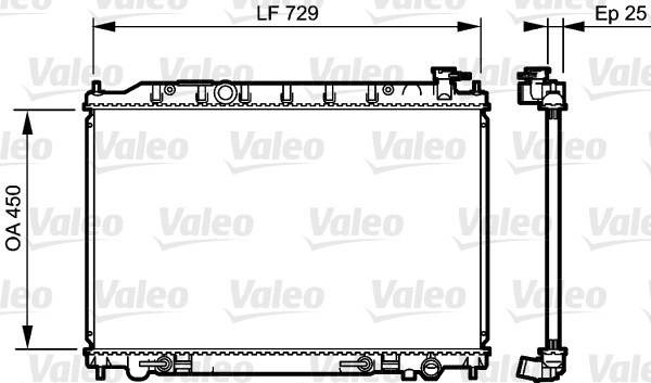 VALEO Vízhűtő 735204_VALEO