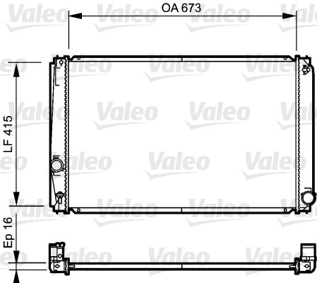 VALEO Vízhűtő 735215_VALEO