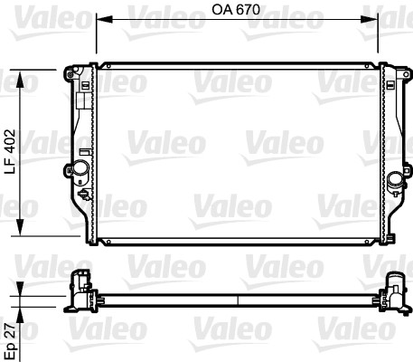 VALEO Vízhűtő 735216_VALEO