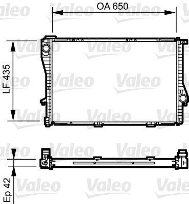 VALEO Vízhűtő 735233_VALEO