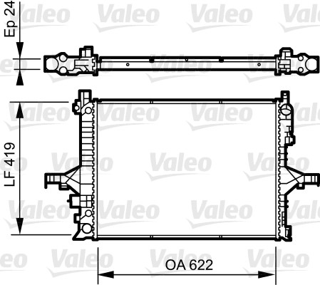 VALEO Vízhűtő 735237_VALEO