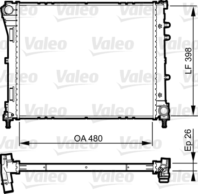 VALEO Vízhűtő 735273_VALEO