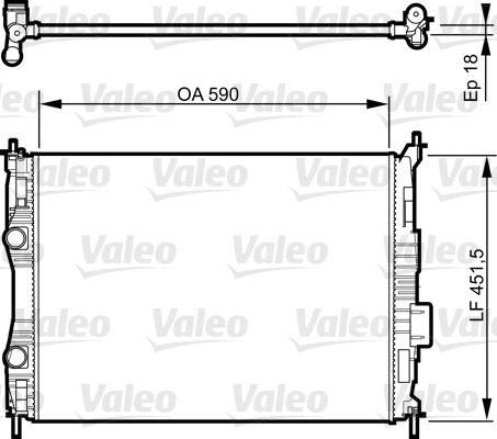 VALEO Vízhűtő 735283_VALEO