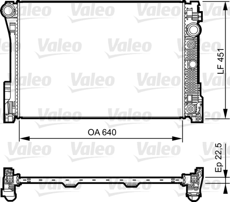 VALEO Vízhűtő 735285_VALEO